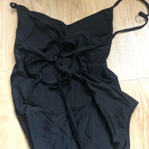 AE Black crossback swimsuit